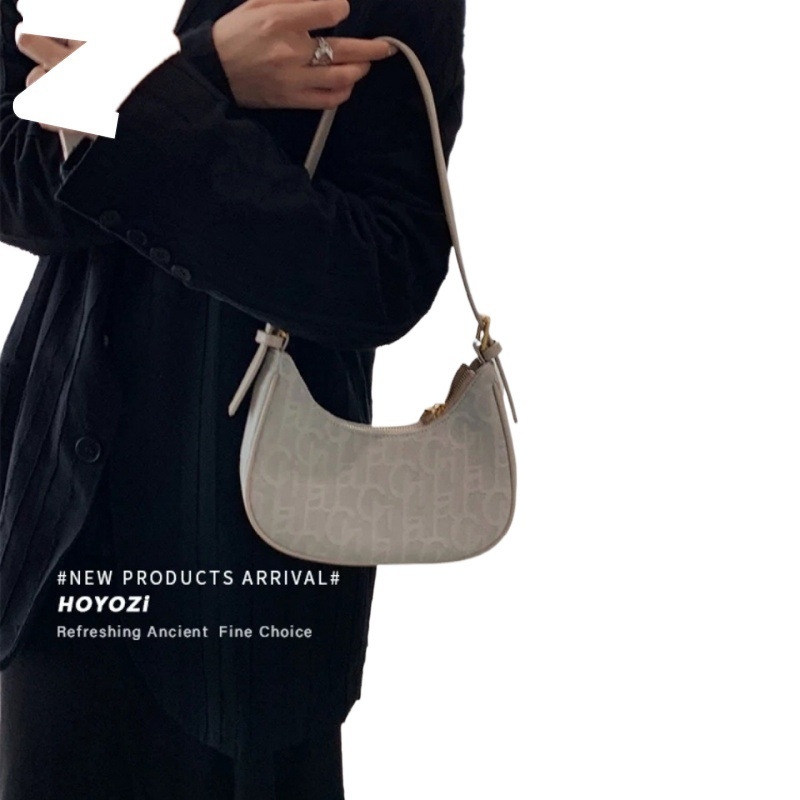 Unisex denim torbica baguette sa zipom, zima 2025
