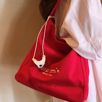 Unisex platnena Tote torba s kapicom, vertikalni kvadratni oblik, otvoren vrh, podstava od poliestera, džep za telefon, dvostruke naramenice (ljeto 2025)