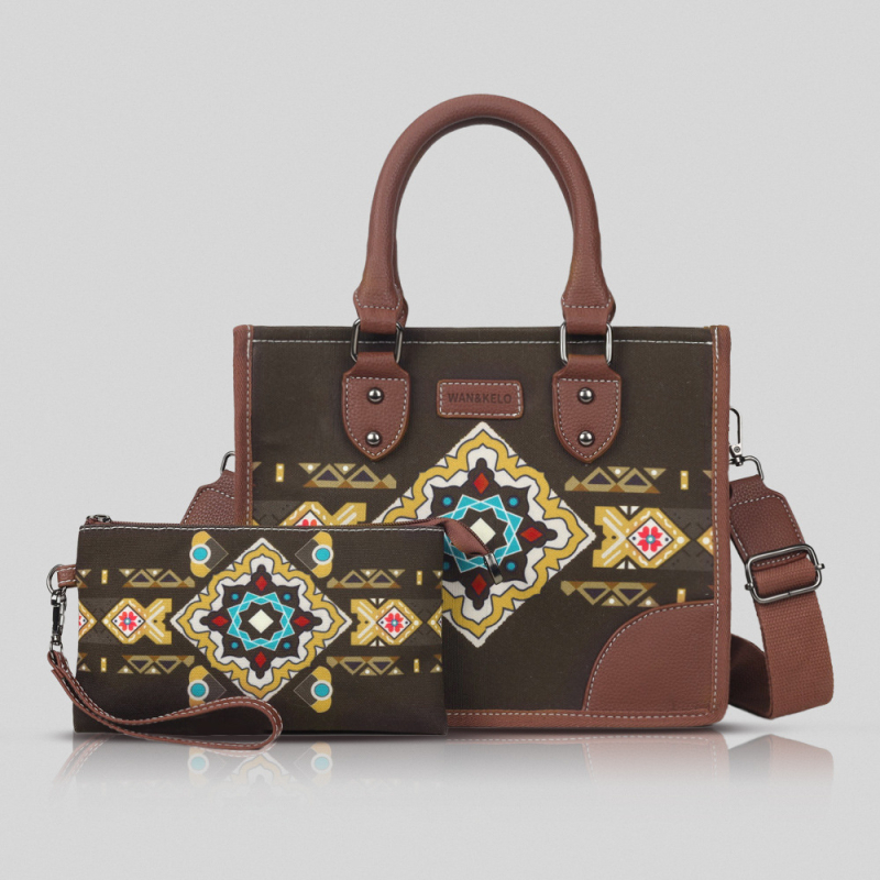 Platnena Tote torba u boho etničkom stilu s vintage izgledom; zatvarač na zip; podstava od poliester; vodoravni kvadratni oblik; unutarnja zip torba i džep za identifikaciju.