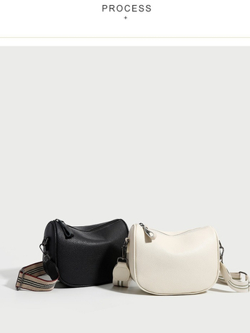 MODAI PU ženska torbica preko ramena — Gradska jednostavnost, mala kvadratna torba, ovalni oblik, zatvarač, podstava od platna