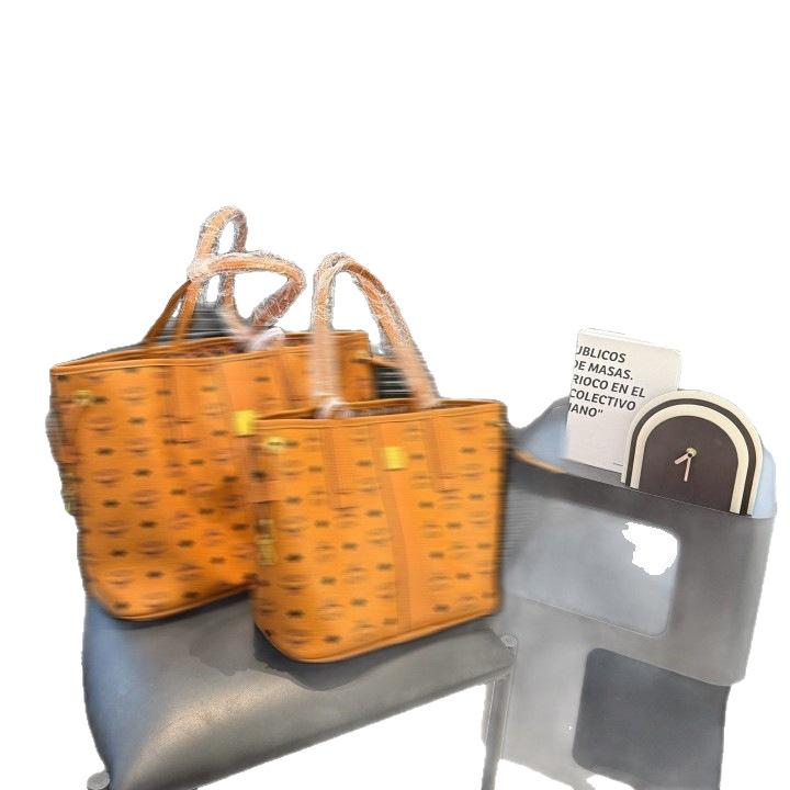 Unisex PU Tote torba, horizontalna kvadratna torba s jednom naramenicom i zatvaračem, Korejski natpis slova, platnasta podstava, laminirani unutarnji džep