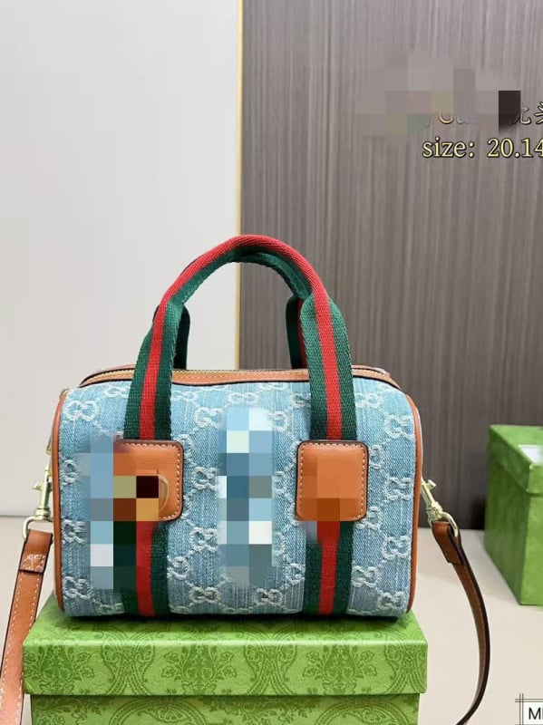 Geantă Boston Crossbody din pânză – Formă cilindrică, Închidere cu fermoar, Buzunar ascuns cu fermoar, Curea de umăr, Pentru timpul liber