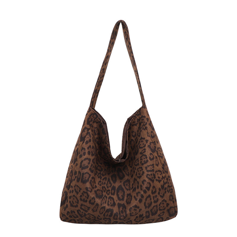Retro leopard-to tote torba od platna, magnetsko zatvaranje, pamučna podstava, unutarnja pretinica za telefon
