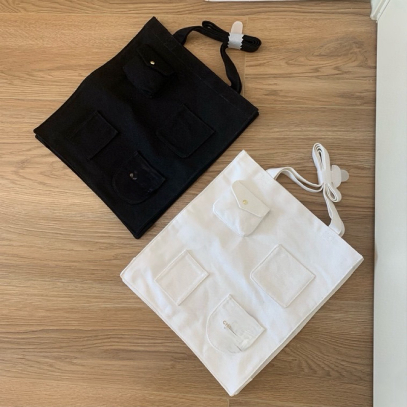 Torba od platna s kutijom, unisex stil, vodoravan kvadratni oblik, laminirani unutarnji džep sa zatvaračem, otvoren vrh, svakodnevna upotreba, proljeće 2025