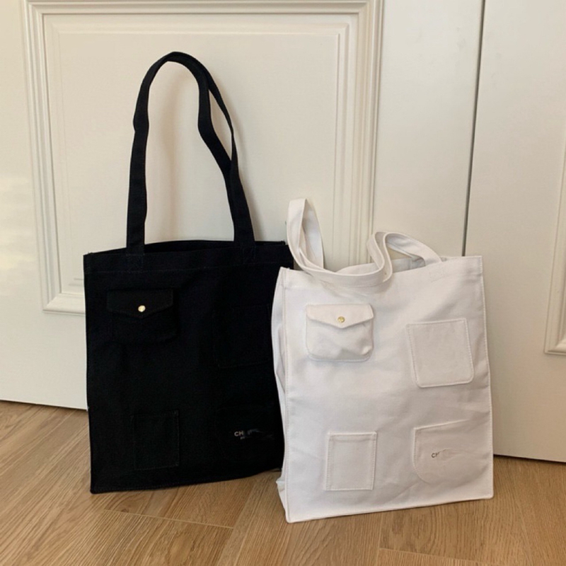 Torba od platna s kutijom, unisex stil, vodoravan kvadratni oblik, laminirani unutarnji džep sa zatvaračem, otvoren vrh, svakodnevna upotreba, proljeće 2025