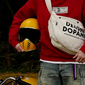 Platnena torba za biciklizam, stil kyber-funkcija, tote torba dumpling oblika sa zatvaračem i unutarnjom džepom za telefon, za slobodno vrijeme putovanja