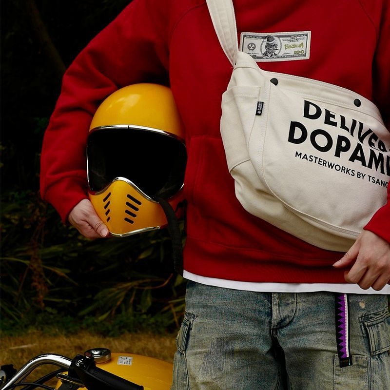 Platnena torba za biciklizam, stil kyber-funkcija, tote torba dumpling oblika sa zatvaračem i unutarnjom džepom za telefon, za slobodno vrijeme putovanja