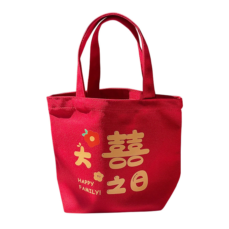 Ženska torbica — vertikalni kvadratni oblik, platnen materijal, književni nacionalni stil, otvoren vrh, mekana konstrukcija, svakodnevna uporaba