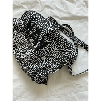 Bavlnená taška na rameno s vyšívaním na stroji, mestský jednoduchý štýl, zips, podšívka z polyesteru