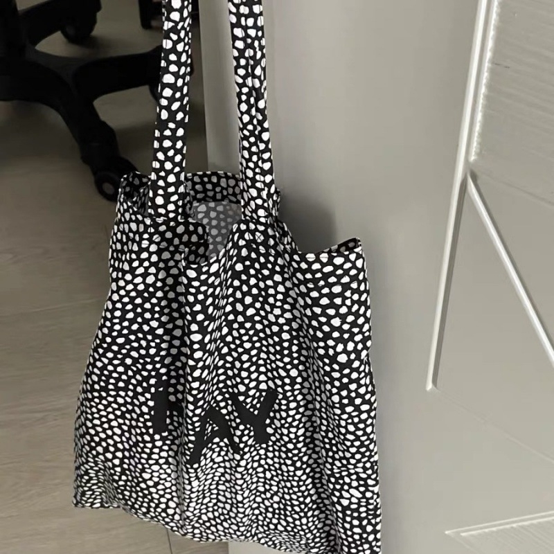 Bavlnená taška na rameno s vyšívaním na stroji, mestský jednoduchý štýl, zips, podšívka z polyesteru