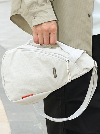 NENGNING crossbody torba, ulični stil, najlon, zatvarač, unutarnji džepovi za telefon i dokumente