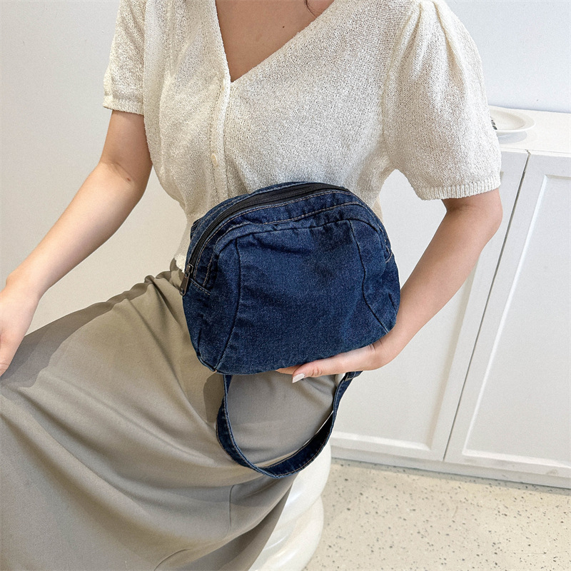 Ženska torba za rame, platno, vodoravnog kvadratnog oblika, zatvarač, poliester podstava, gradski stil