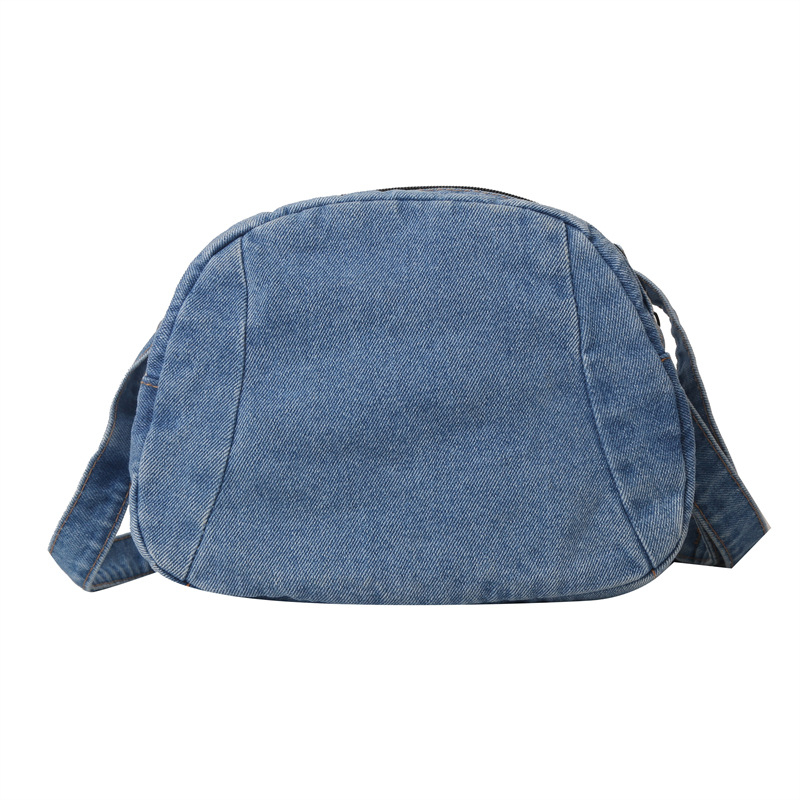 Ženska torba za rame, platno, vodoravnog kvadratnog oblika, zatvarač, poliester podstava, gradski stil