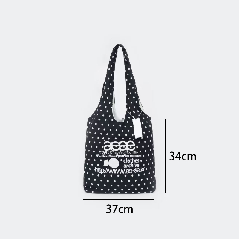Tote torba od platna s otiskom točk i slova, unisex stil, otvoreni vanjski džep, platnena podstava, za slobodno putovanje