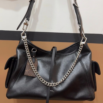 Kožna bucket crossbody torba s PU podlogom, laminiranim unutarnjim džepom na zip i dvostrukim kaiševima