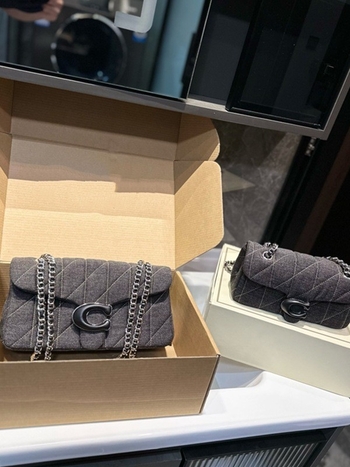 Kou C torbica s dijamantnim uzorkom na lancu, Tabby26, retro mini torba za rame