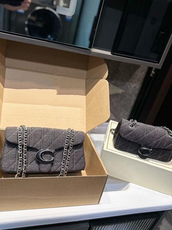 Kou C torbica s dijamantnim uzorkom na lancu, Tabby26, retro mini torba za rame