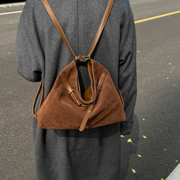 Ženska tote torba od velura, gradski stil, vodoravni kvadratnog oblika, zatvaranje zipom, unutarnji džep za mobitel, jedna naramenica