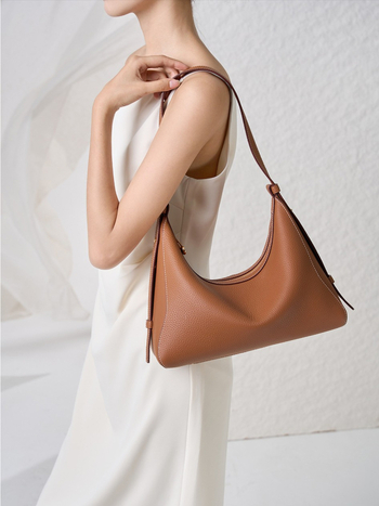 Shanshui Collection 2025 Hobo torba od prvog sloja kože, ženska torba za rame/crossbody, velika kapaciteta tote