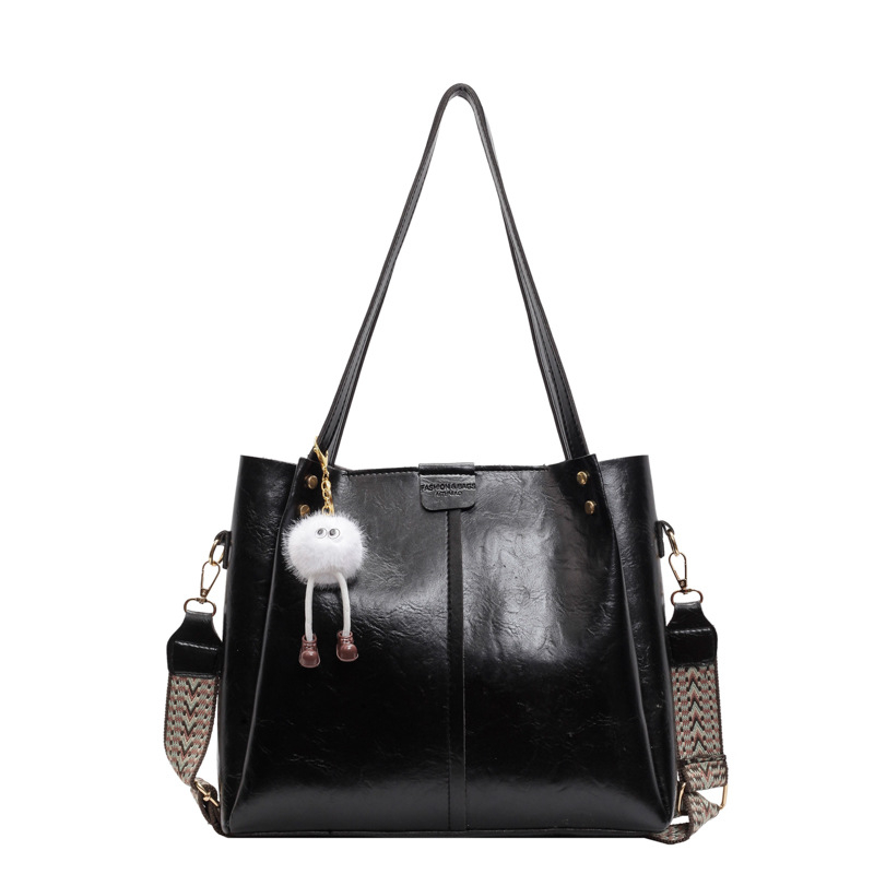Retro kožna tote torba s plisiranom dizajnom i velikim kapacitetom, unisex