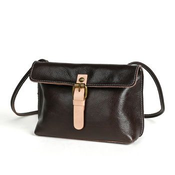 Ručna izrada ženska torba od prave kože, gornji sloj teleće kože, stil Saddle Bag, podstava od najlona, zip zatvarač