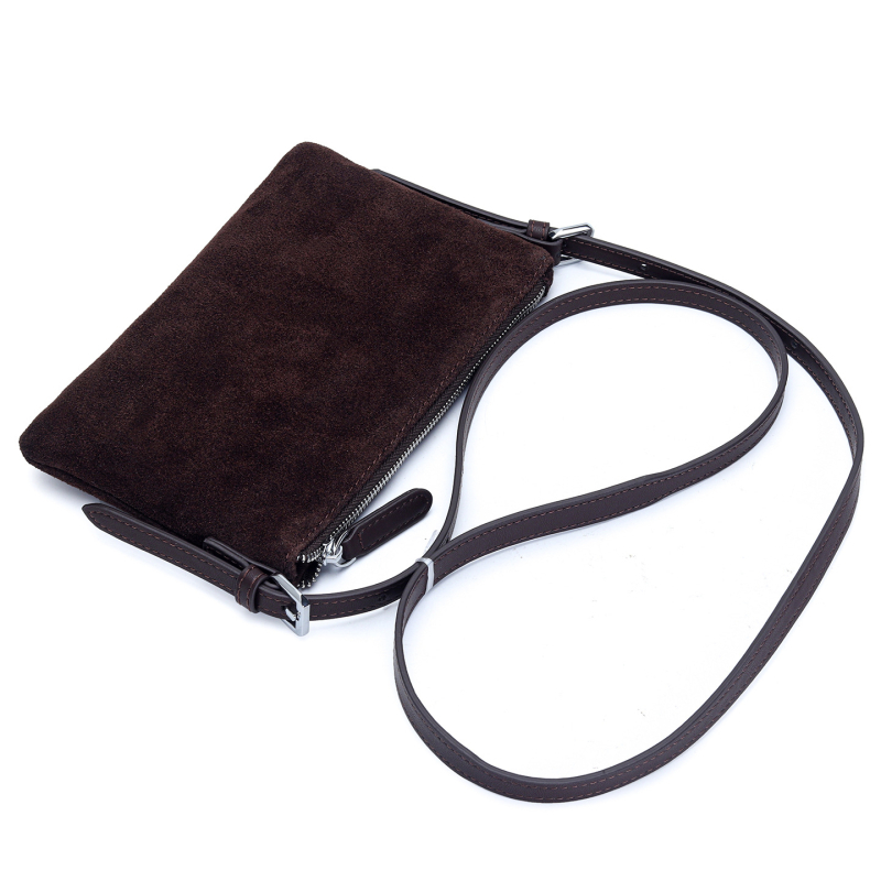 Kožna torba preko ramena s leopard uzorkom, od prve sloje teleće kože, horizontalni kvadratni oblik, zatvaranje na zip, unutarnji džepovi: zip, džep za telefon, dokumente, model Yt-2338