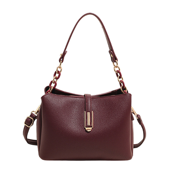 Ženska PU torba, gradski minimalistički stil, košarast oblik torbe, crossbody sa zatvaračem na zip, unutarnja džep za dokumente, s jednim remenom