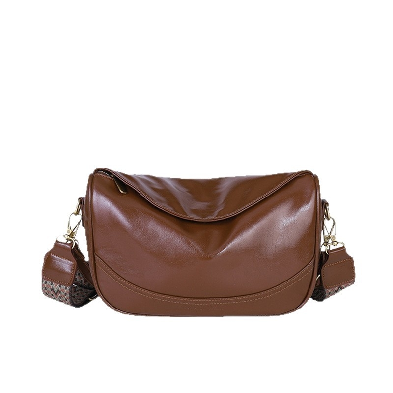 Geantă de damă în formă de dumpling, PU, stil stradal, cu fermoar, căptușeală poliester, buzunar interior cu fermoar, Zhuowang, Toamnă 2025