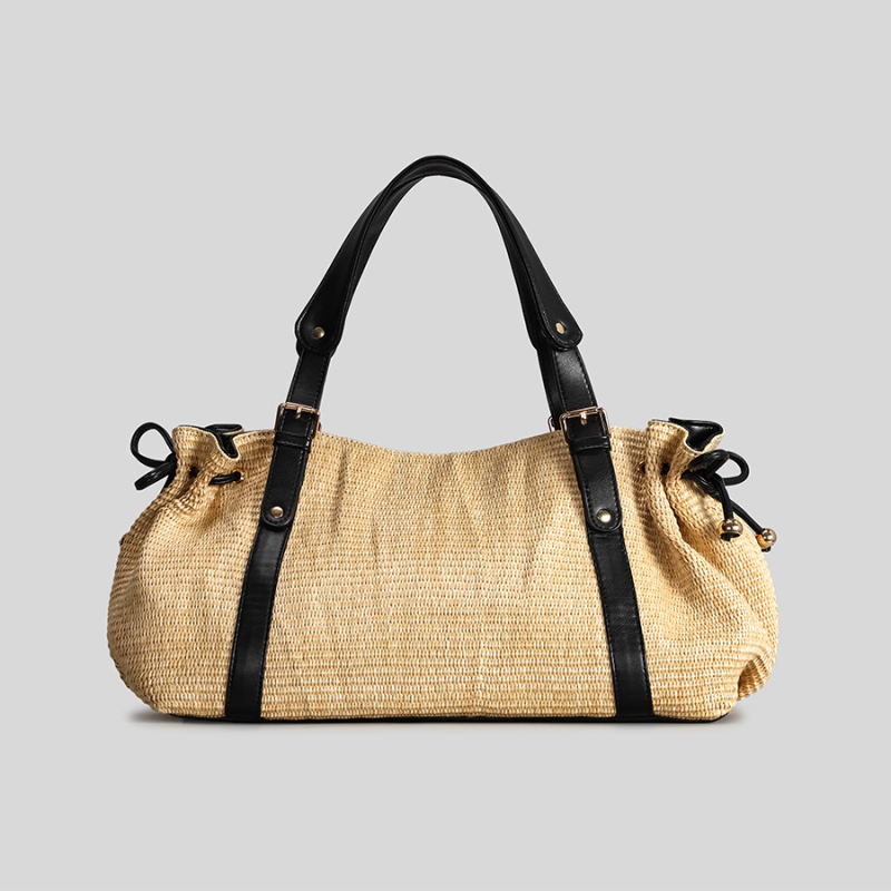 Geantă Tote din piele PU pentru femei, formă orizontală pătrată, închidere magnetică, buzunar cu fermoar și buzunar pentru telefon