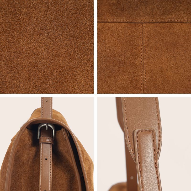 Geantă messenger din piele naturală, stil urban simplu, formă vertical pătrată, închidere magnetică, buzunar interior pentru telefon și buzunar laminat cu fermoar