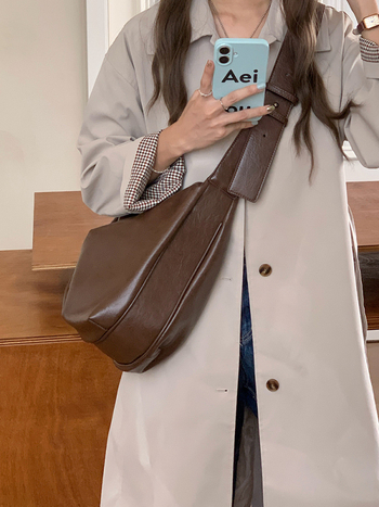 Geantă Tote, PU material, formă orizontală pătrată, închidere cu fermoar, buzunar ascuns cu fermoar