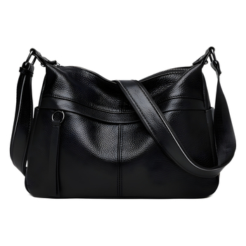 Geantă Tote pentru femei, stil street, din piele naturală, formă orizontală pătrată, închidere cu fermoar