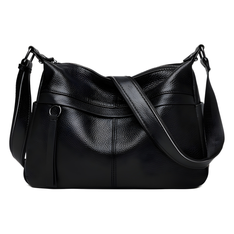 Geantă Tote pentru femei, stil street, din piele naturală, formă orizontală pătrată, închidere cu fermoar