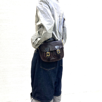 Ženska torbica preko ramena, koža prvog sloja s biljnim tretmanom, Cambridge stil, podstava od najlona, crossbody dizajn