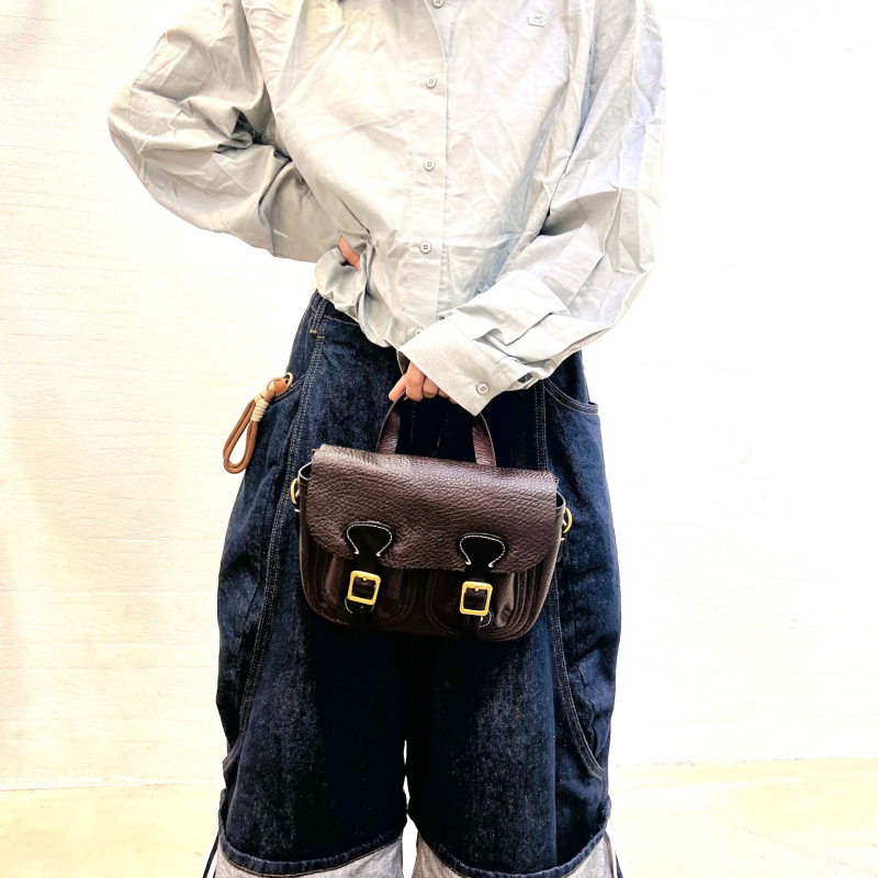 Ženska torbica preko ramena, koža prvog sloja s biljnim tretmanom, Cambridge stil, podstava od najlona, crossbody dizajn