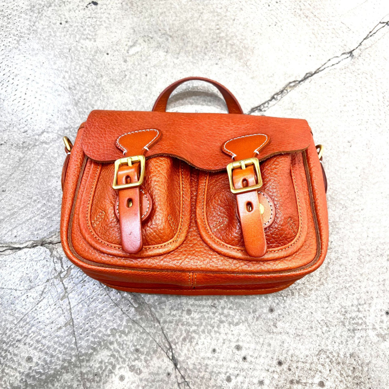 Ženska torbica preko ramena, koža prvog sloja s biljnim tretmanom, Cambridge stil, podstava od najlona, crossbody dizajn