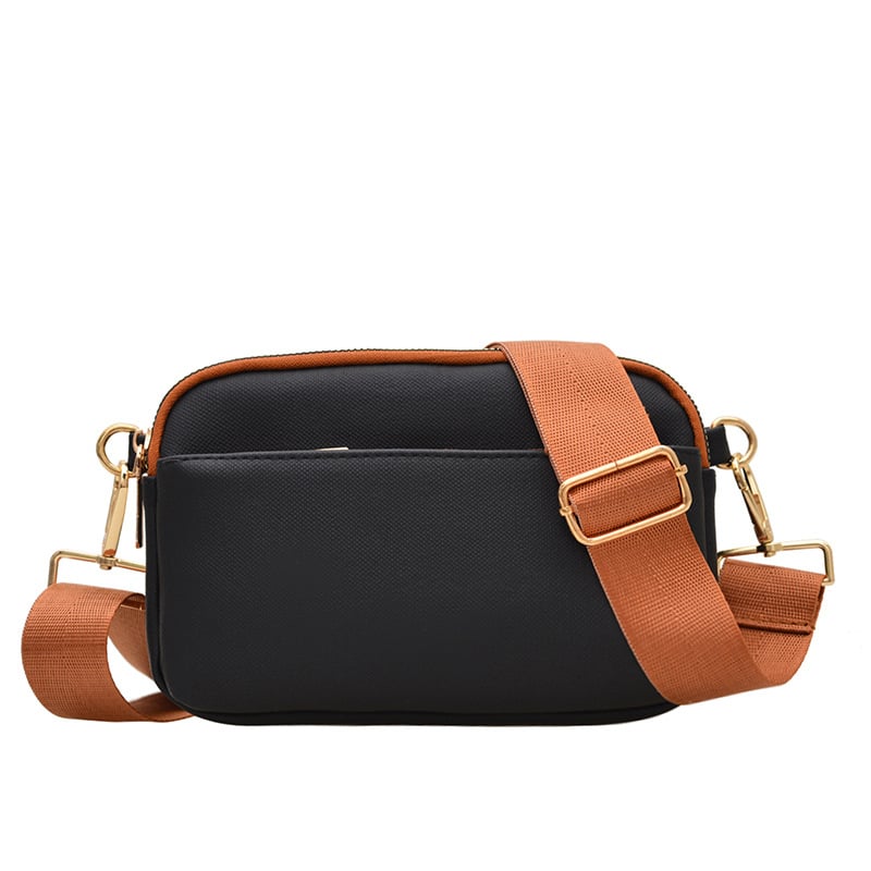 PU crossbody torba – kvadratnog oblika, zatvarač, unutarnji džepovi za telefon i dokumente, jedan remen, svakodnevna upotreba