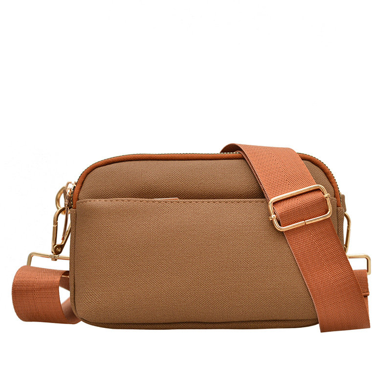 PU crossbody torba – kvadratnog oblika, zatvarač, unutarnji džepovi za telefon i dokumente, jedan remen, svakodnevna upotreba