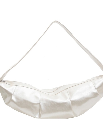 Női PU bőrből készült Dumpling táska, vízszintes négyszög alakú, cipzáras záródás, telefon zseb, poliészter bélés