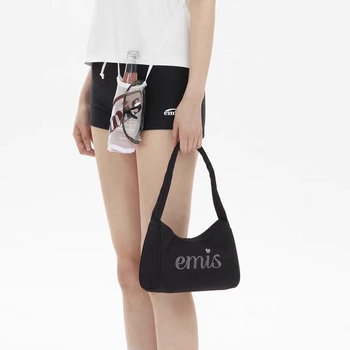 Női városi crossbody táska – Oxford anyagból, kagyló alakú forma, cipzáras zárás, laptopzseb