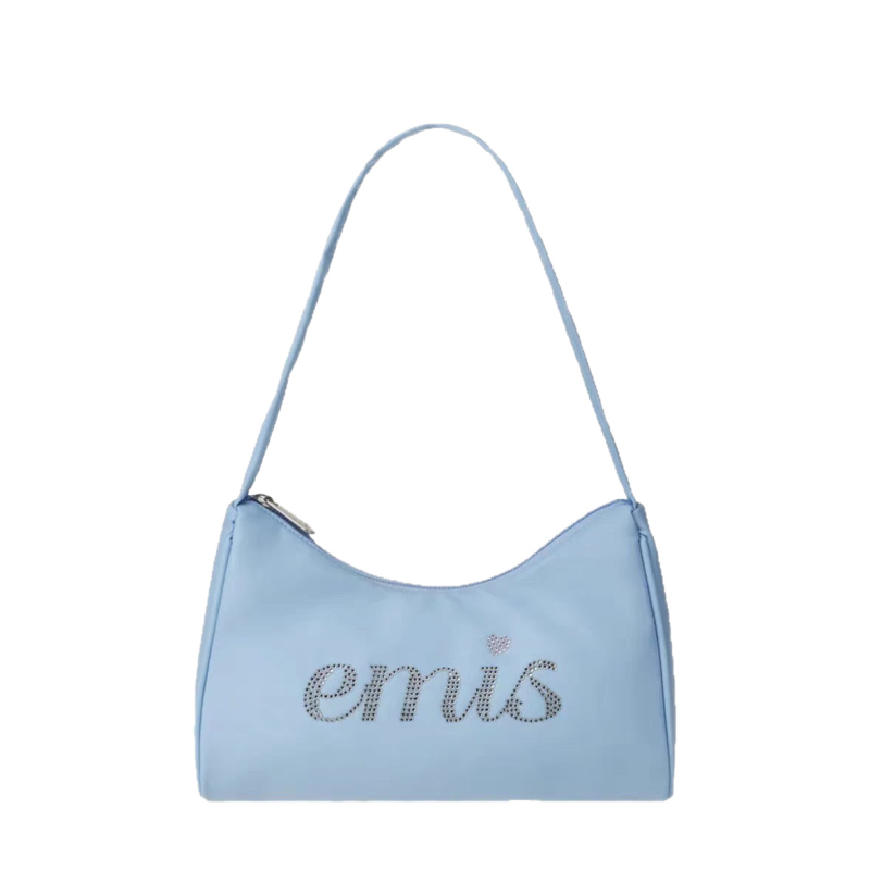 Női városi crossbody táska – Oxford anyagból, kagyló alakú forma, cipzáras zárás, laptopzseb