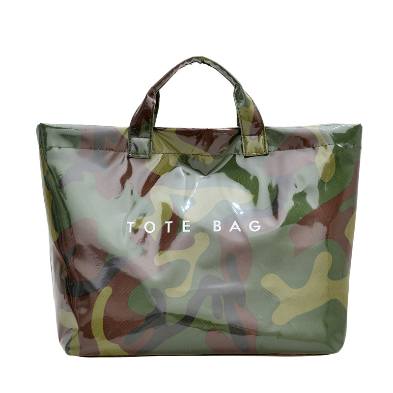 Tote torba u stilu street fashion, Oxford tkanina, vodoravni kvadratni oblik, magnetski zatvarač, podstava od poliester