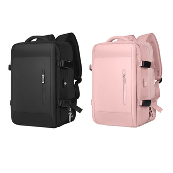 Proširivi poslovni ruksak velikog kapaciteta s pretincem za prijenosno računalo, unutarnji patch džep, Oxford materijal, zatvarač