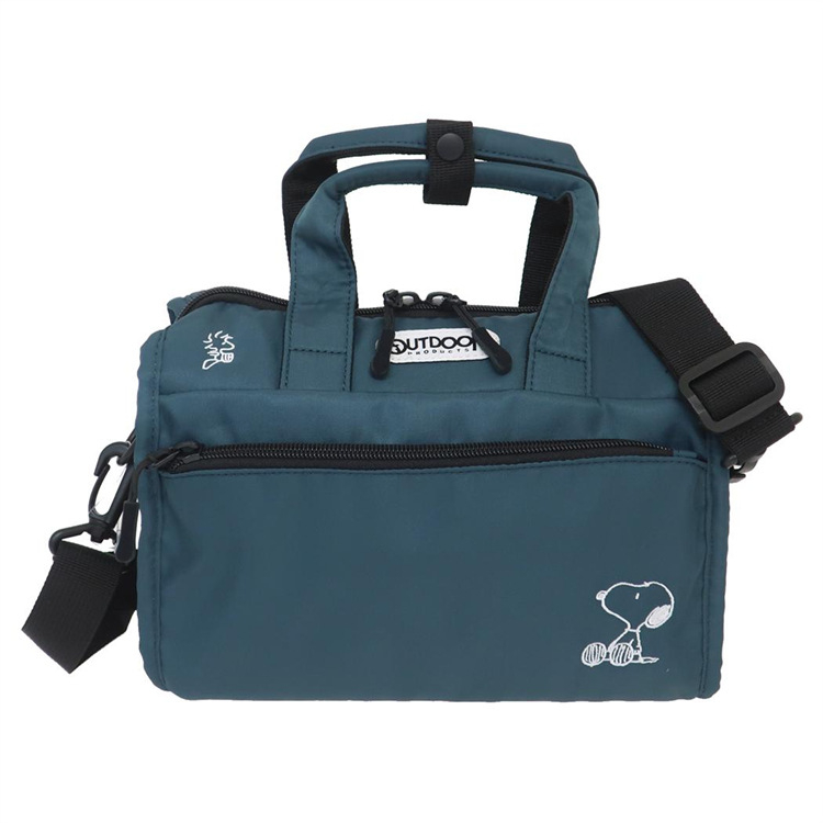 Crossbody torba uličnog stila — Saddle bag, Oxford tkanina, horizontalan četvrtasti oblik, zatvaranje na zip, Nylon podstava