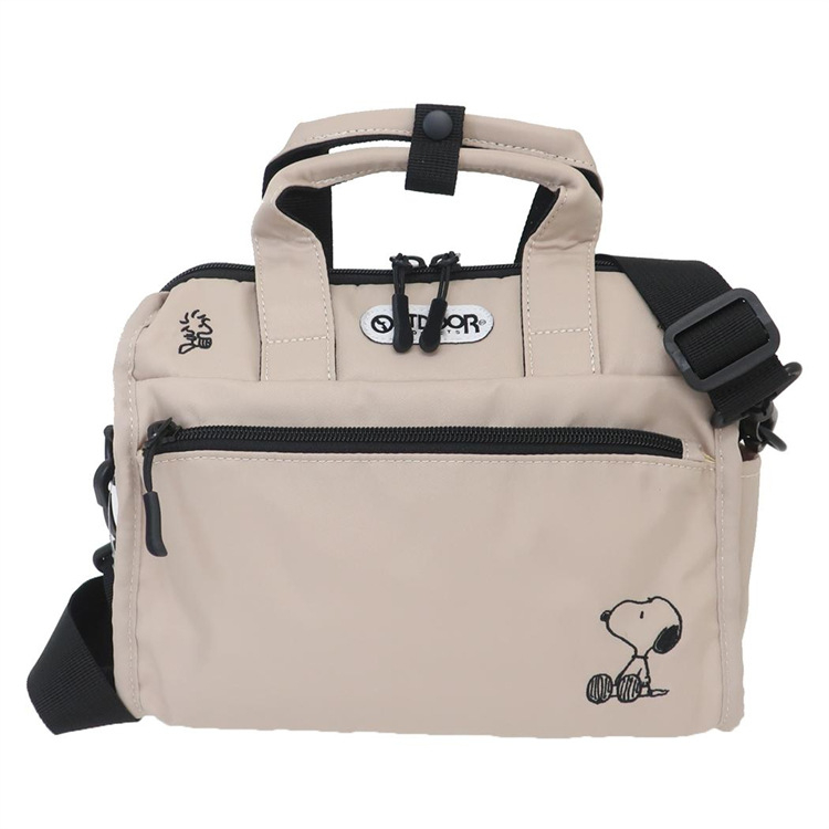 Crossbody torba uličnog stila — Saddle bag, Oxford tkanina, horizontalan četvrtasti oblik, zatvaranje na zip, Nylon podstava