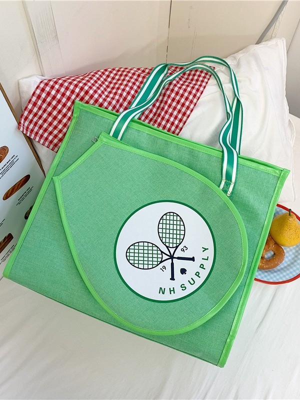 Ženska sportska torba s Fresh and Sweet stilom; materijal Oxford tkanina; zatvaranje Velcro; horizontalni kvadratni oblik; dvostruke naramenice