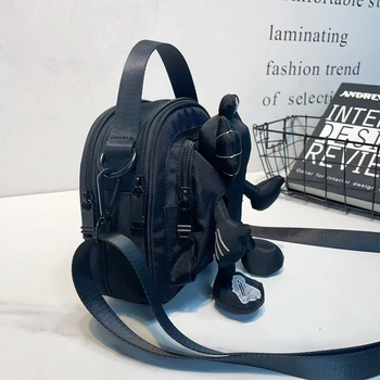 Crossbody torba od Oxford platna, Urban Simplicity stil, vodootporna, zatvaranje na zip, podstava od poliestera i pamuka, unutarnje džepove: zip džep, džep za telefon