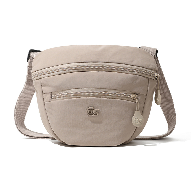 Crossbody torba, ultralagana, Oxford tkanina, horizontalni kvadratni oblik, zatvarač, unutarnji džep s džepom za telefon i džepom na zip, jedna naramenica, gradski stil