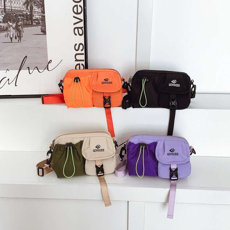 Női munkaruha-stílusú kis négyzet alakú válltáska, őszi 2025, Oxford anyag, poliészter bélés, vízszintes forma, cipzár, laminált belső zseb, több rekesz