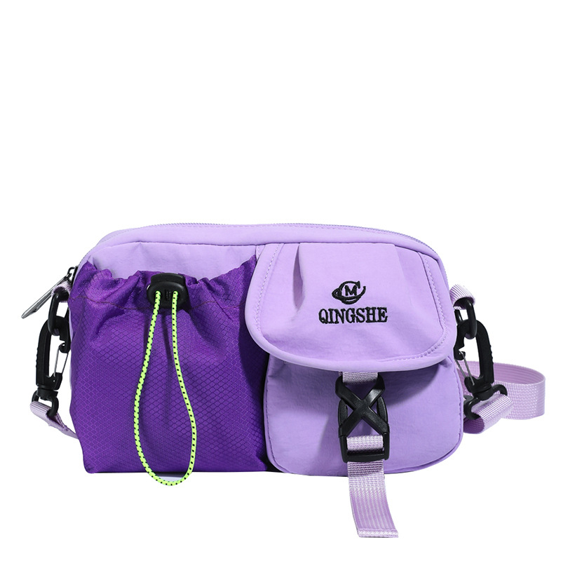 Női munkaruha-stílusú kis négyzet alakú válltáska, őszi 2025, Oxford anyag, poliészter bélés, vízszintes forma, cipzár, laminált belső zseb, több rekesz